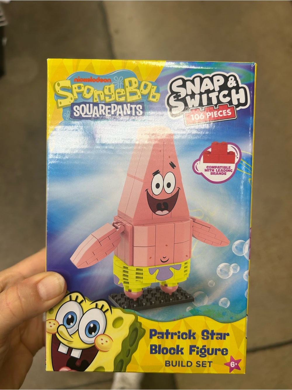 NWT SpongeBob SquarePants Patrick Star 106 pcs Block Figure